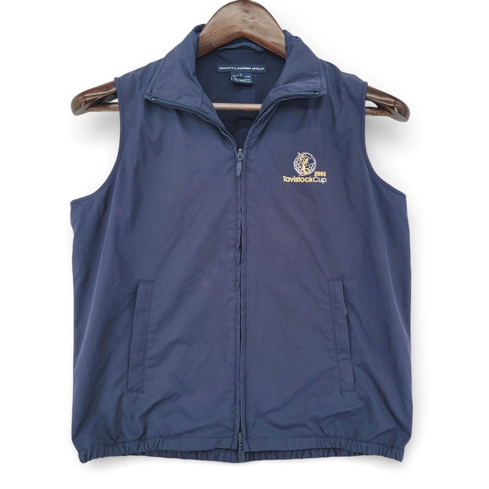 Ralph Lauren‎ S Vest Polyester Navy Golf Windbreaker Tavistock Cup
